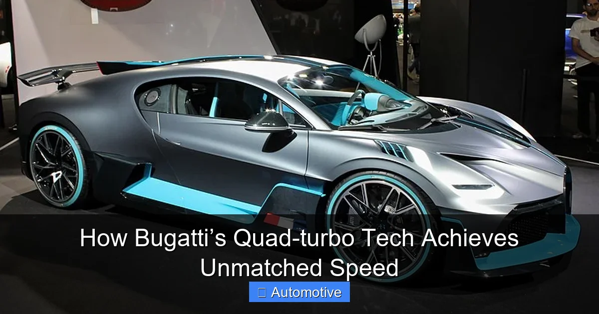 How Bugatti’s Quad-turbo Tech Achieves Unmatched Speed