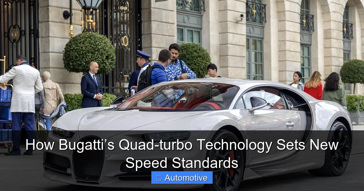 How Bugatti’s Quad-turbo Technology Sets New Speed Standards