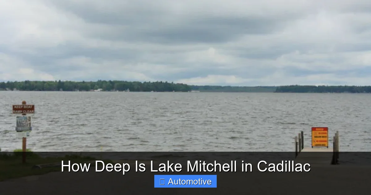 How Deep Is Lake Mitchell in Cadillac