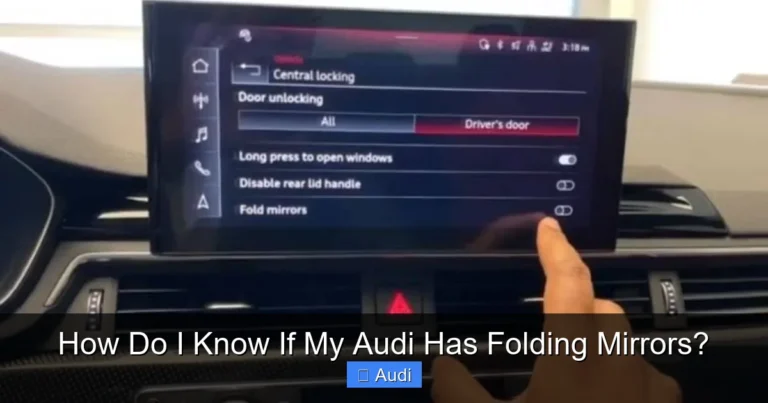 How Do I Know If My Audi Has Folding Mirrors?
