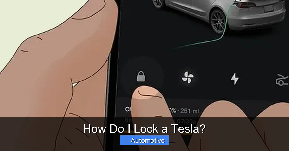 How Do I Lock a Tesla?