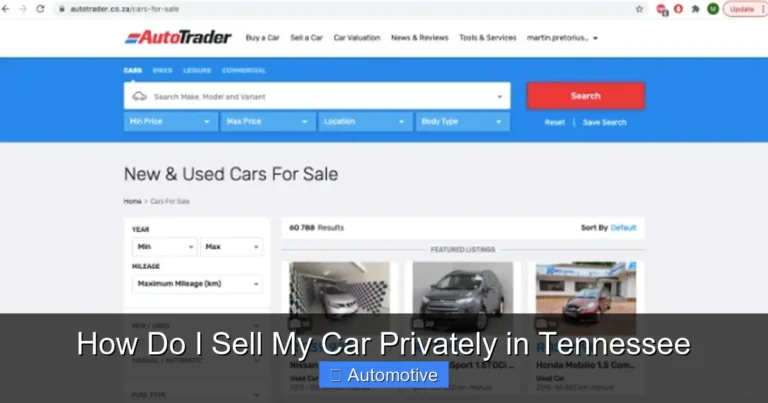 How Do I Sell My Car Privately in Tennessee