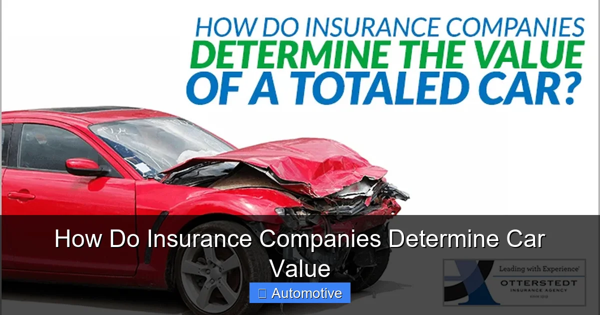How Do Insurance Companies Determine Car Value