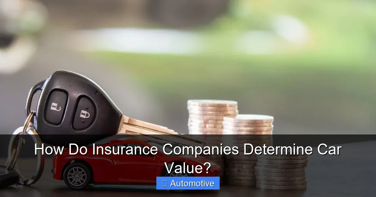 How Do Insurance Companies Determine Car Value?