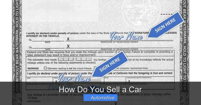How Do You Sell a Car