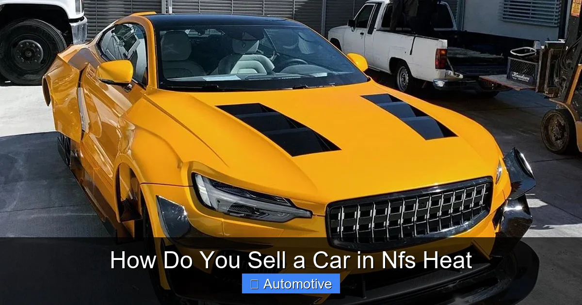 How Do You Sell a Car in Nfs Heat