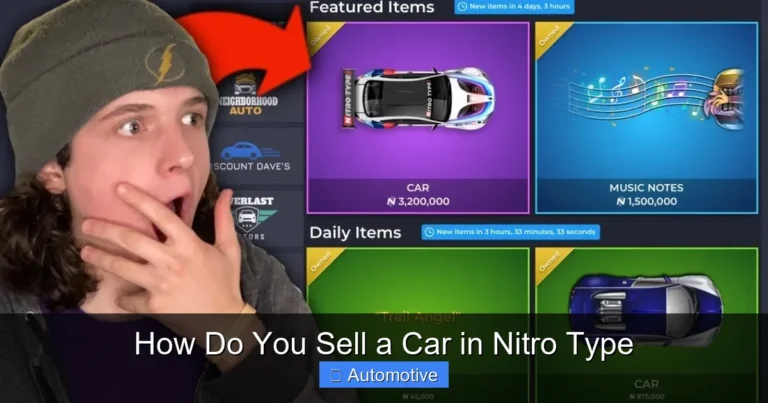 How Do You Sell a Car in Nitro Type