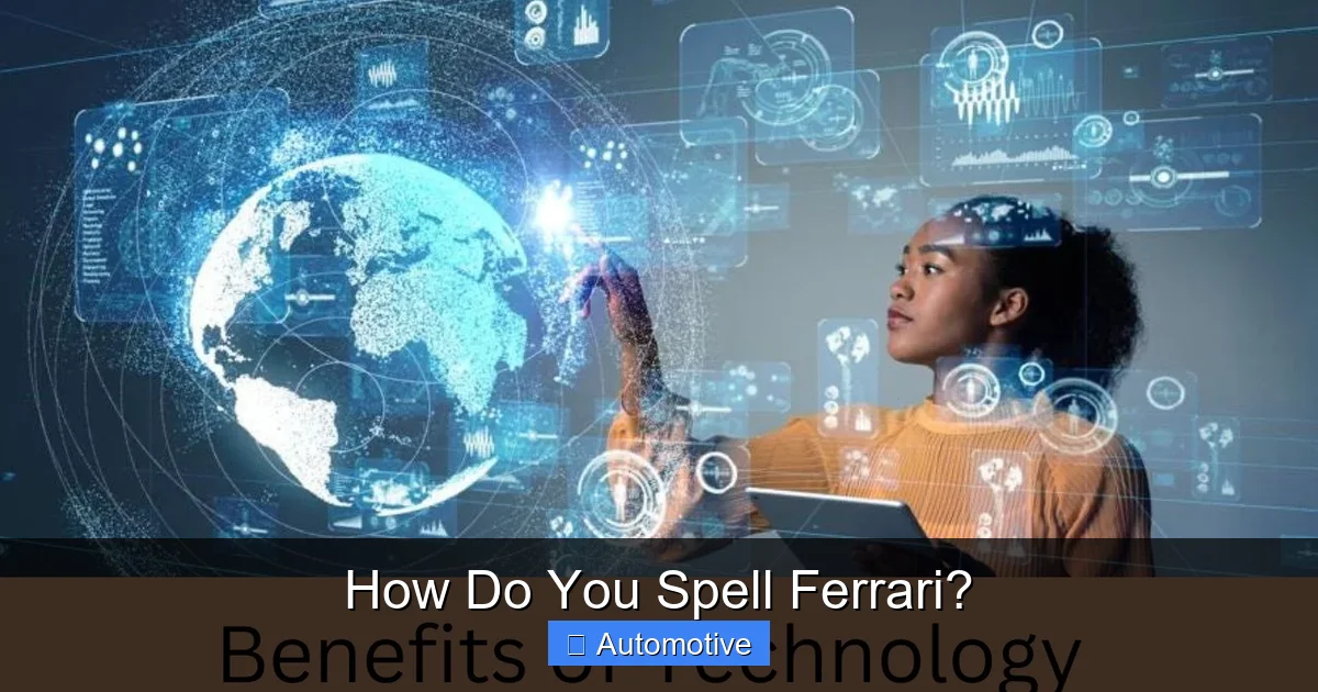 How Do You Spell Ferrari?