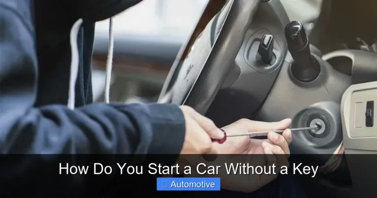 How Do You Start a Car Without a Key