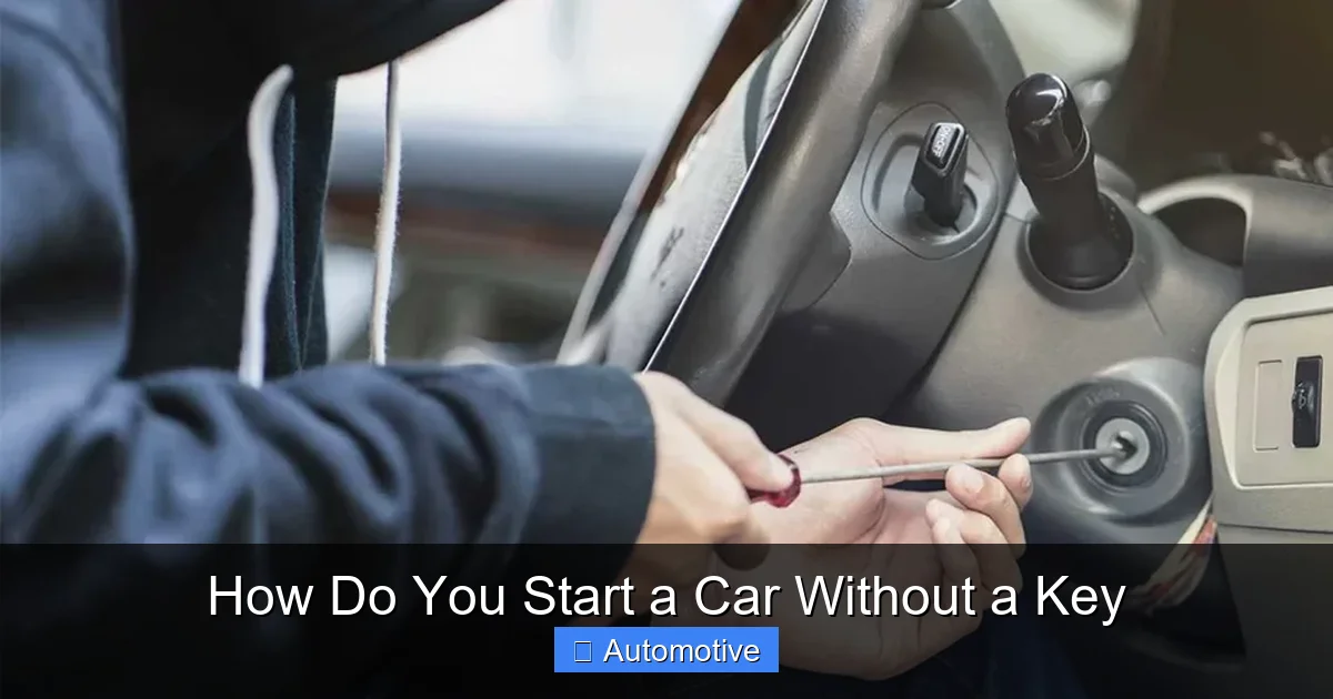 How Do You Start a Car Without a Key