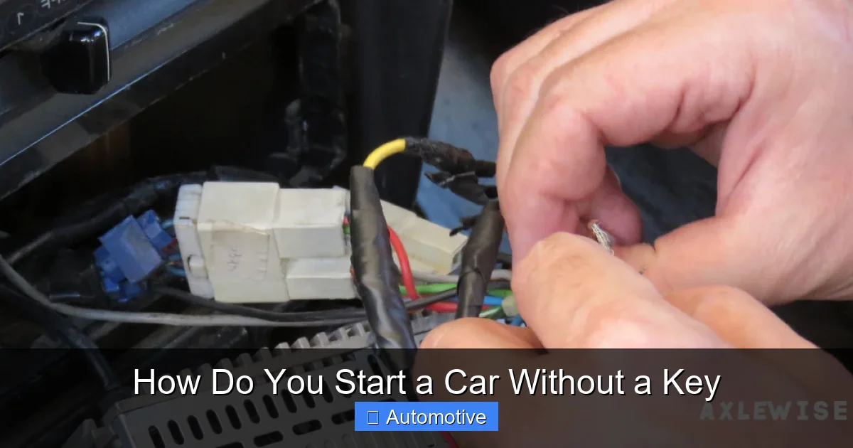 How Do You Start a Car Without a Key