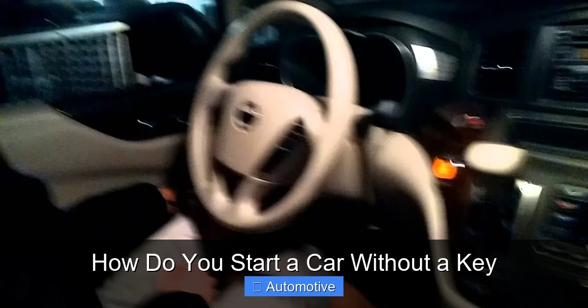 How Do You Start a Car Without a Key