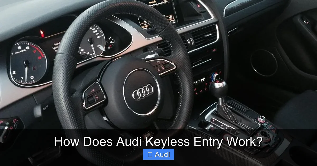 How Does Audi Keyless Entry Work?