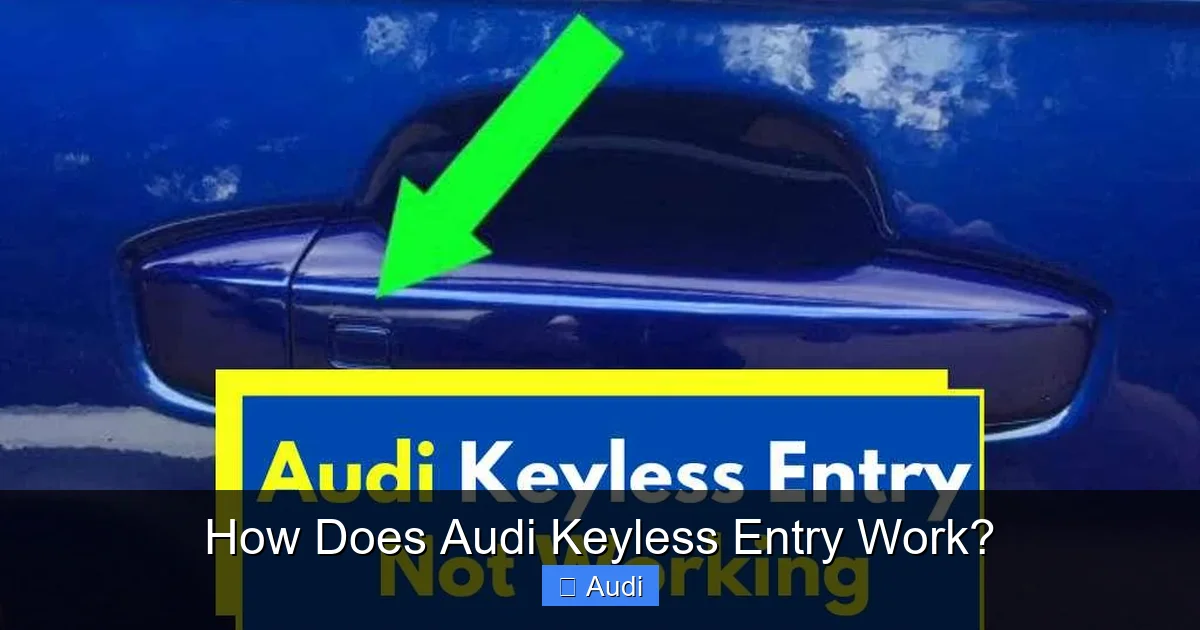 How Does Audi Keyless Entry Work?