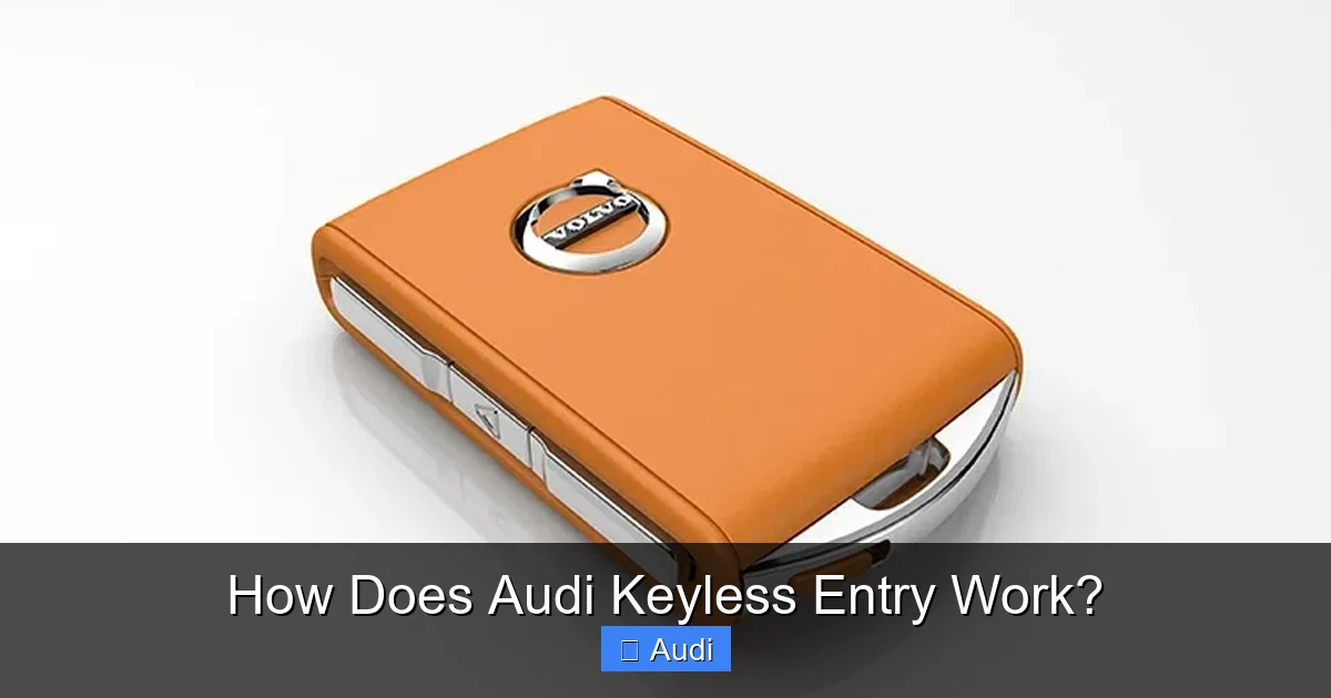 How Does Audi Keyless Entry Work?