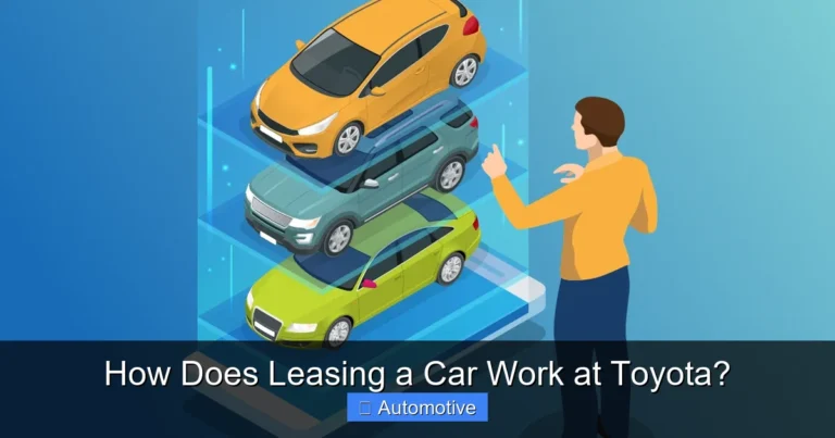 How Does Leasing a Car Work at Toyota?