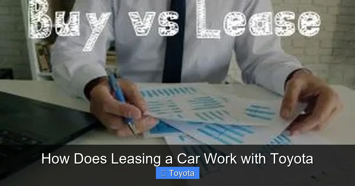 How Does Leasing a Car Work with Toyota