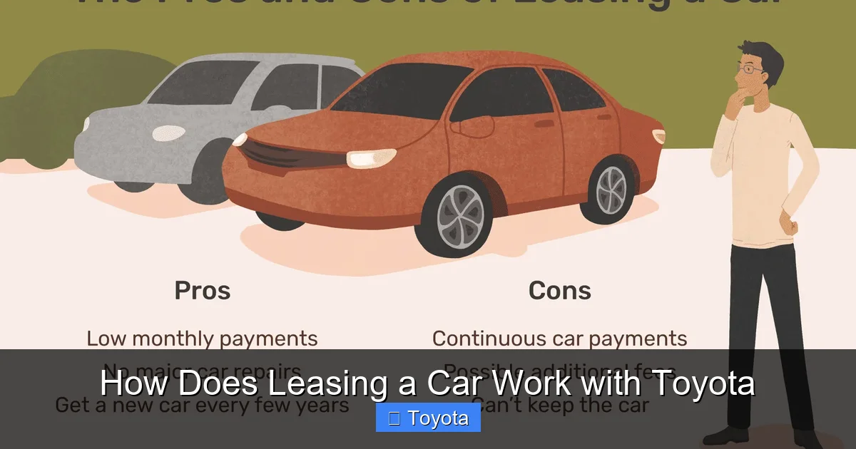 How Does Leasing a Car Work with Toyota