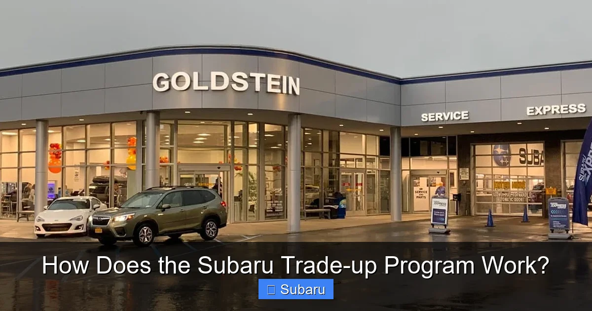 How Does the Subaru Trade-up Program Work?