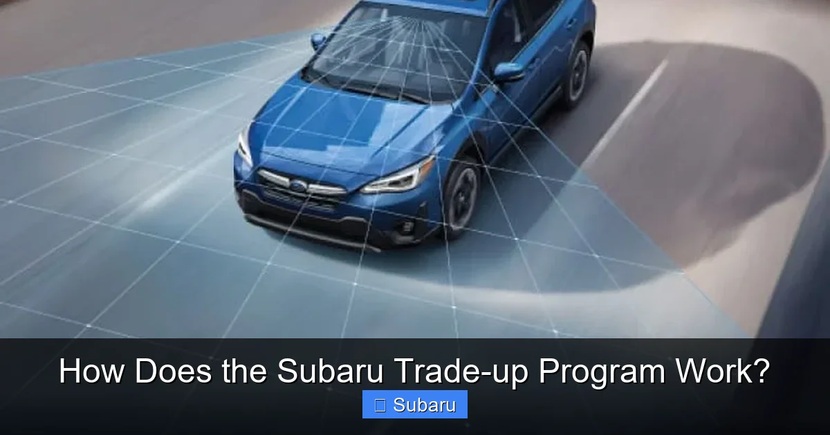 How Does the Subaru Trade-up Program Work?