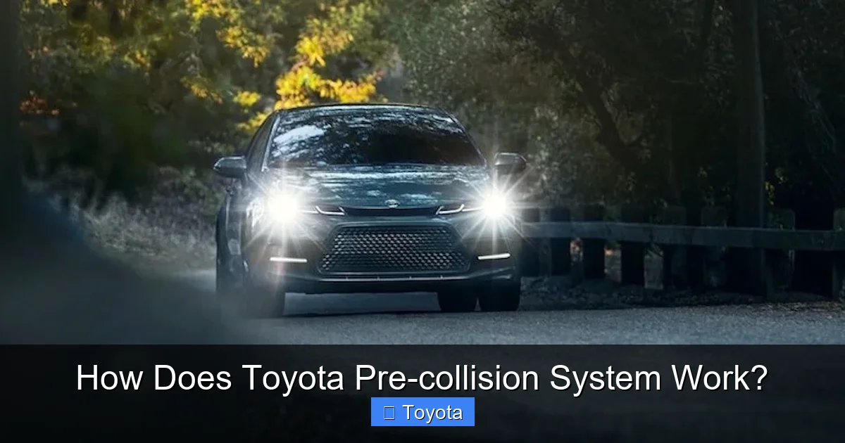 How Does Toyota Pre-collision System Work?