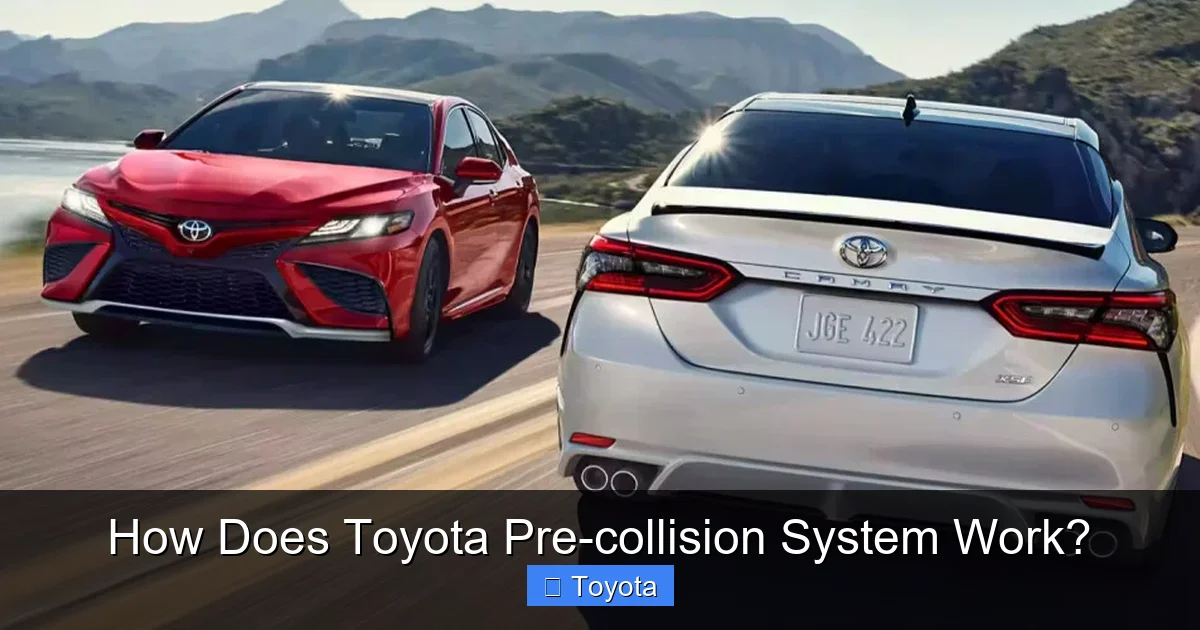 How Does Toyota Pre-collision System Work?