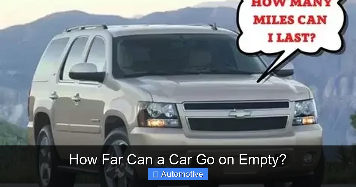 How Far Can a Car Go on Empty?
