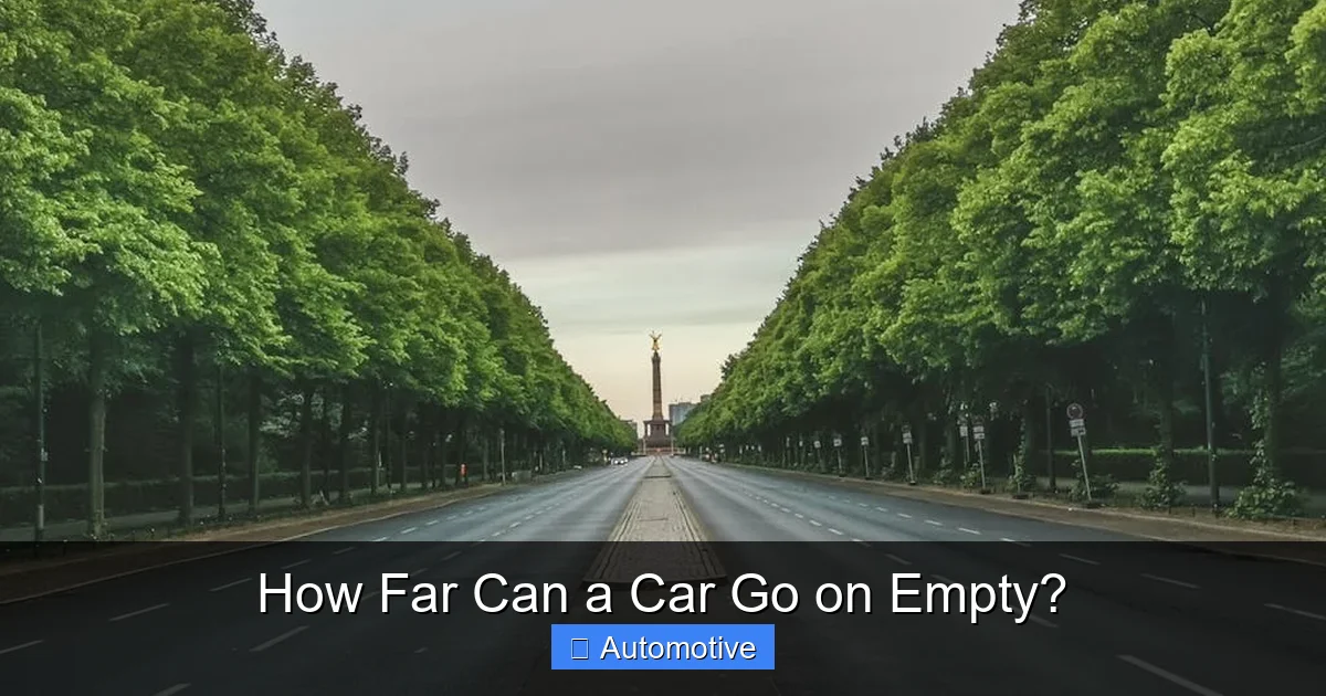 How Far Can a Car Go on Empty?
