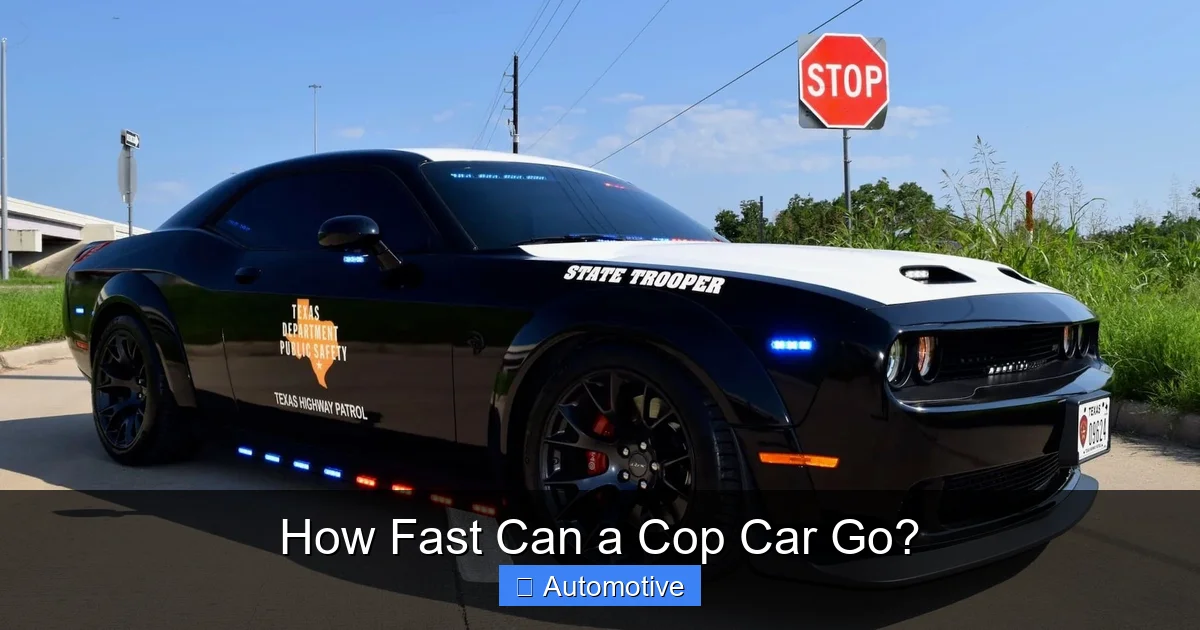 How Fast Can a Cop Car Go?