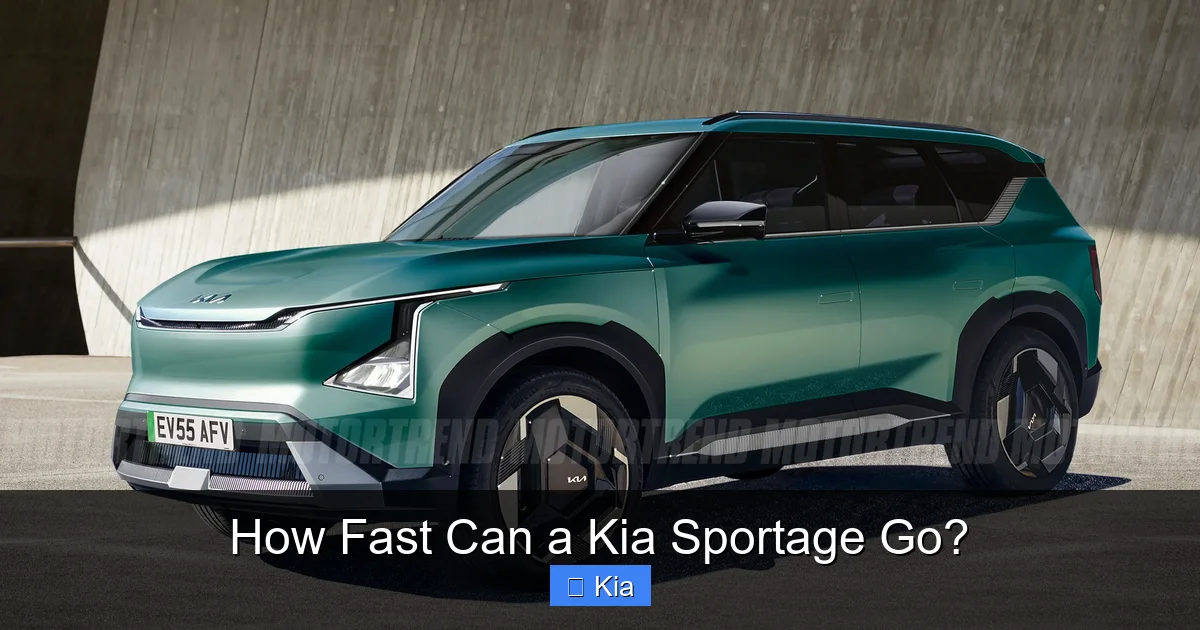 How Fast Can a Kia Sportage Go?