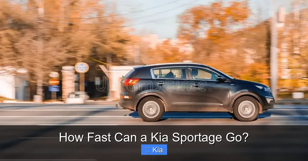 How Fast Can a Kia Sportage Go?