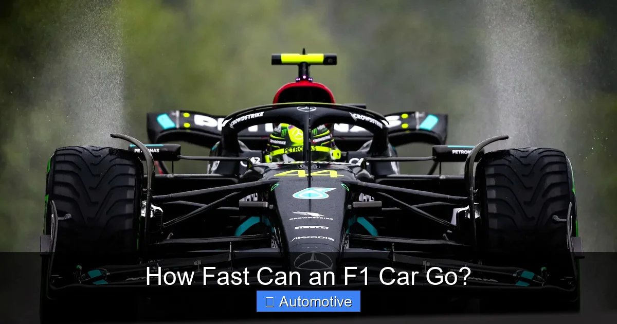 How Fast Can an F1 Car Go?