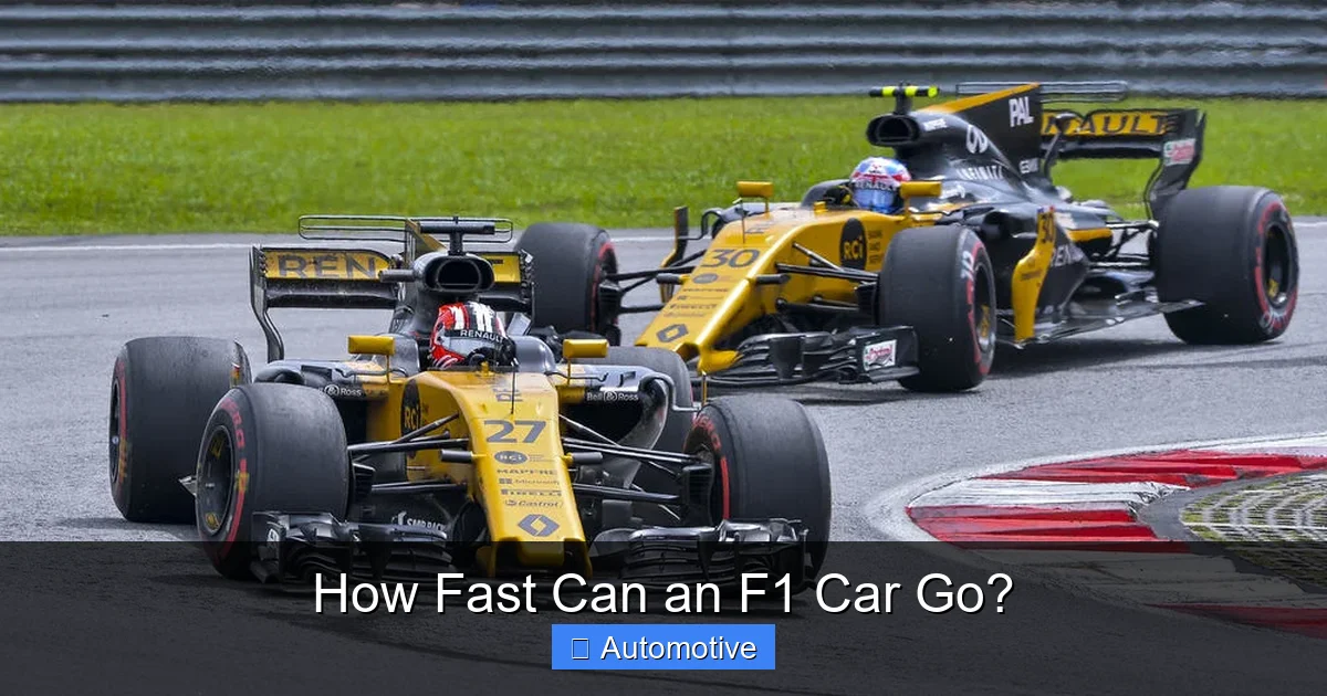How Fast Can an F1 Car Go?