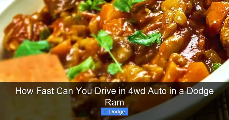 How Fast Can You Drive in 4wd Auto in a Dodge Ram