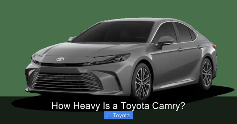 How Heavy Is a Toyota Camry?