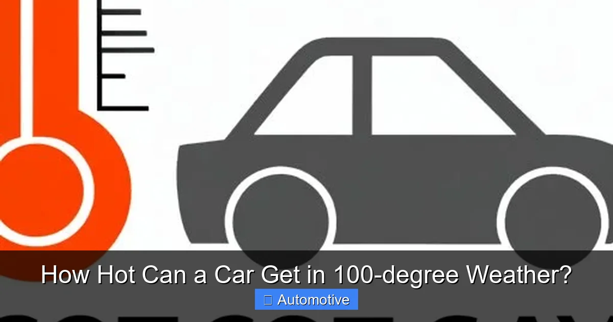 How Hot Can a Car Get in 100-degree Weather?