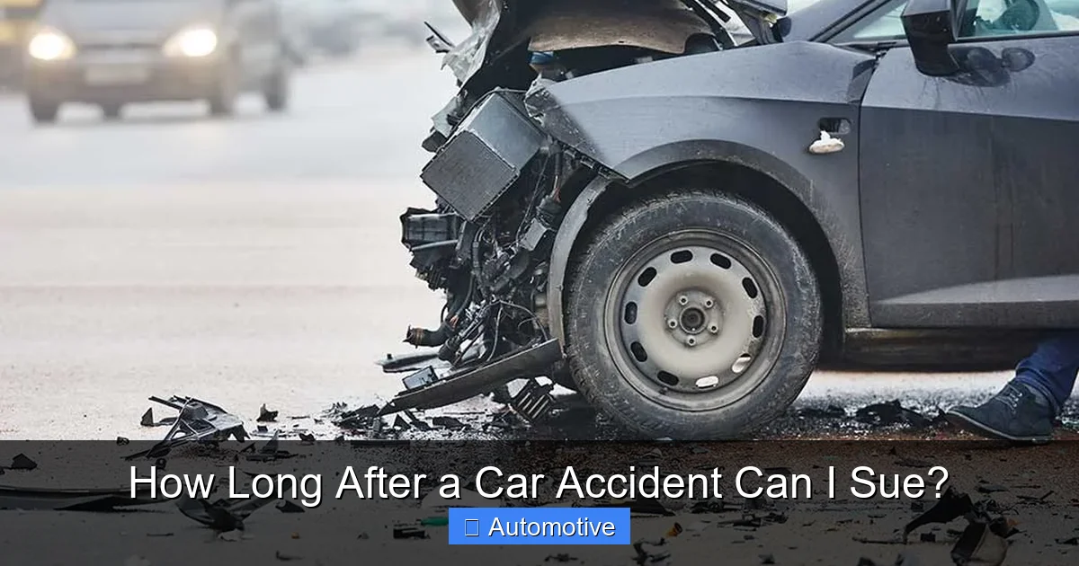 How Long After a Car Accident Can I Sue?