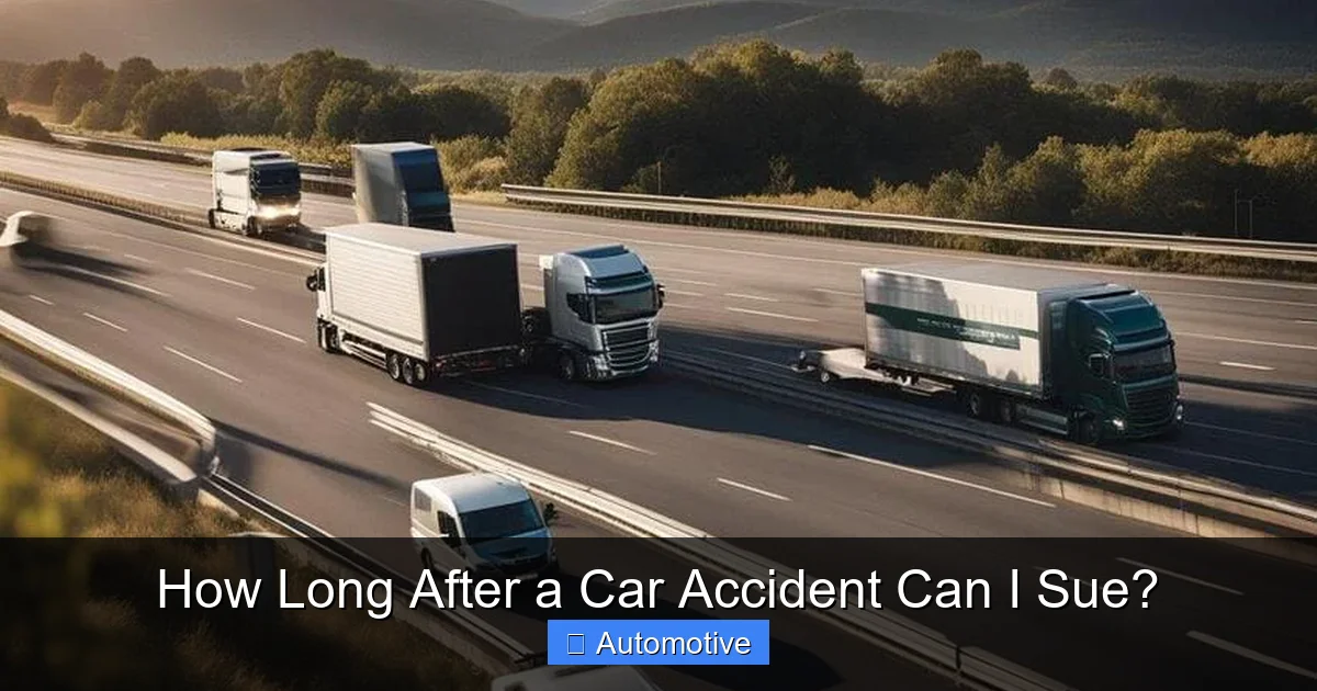 How Long After a Car Accident Can I Sue?