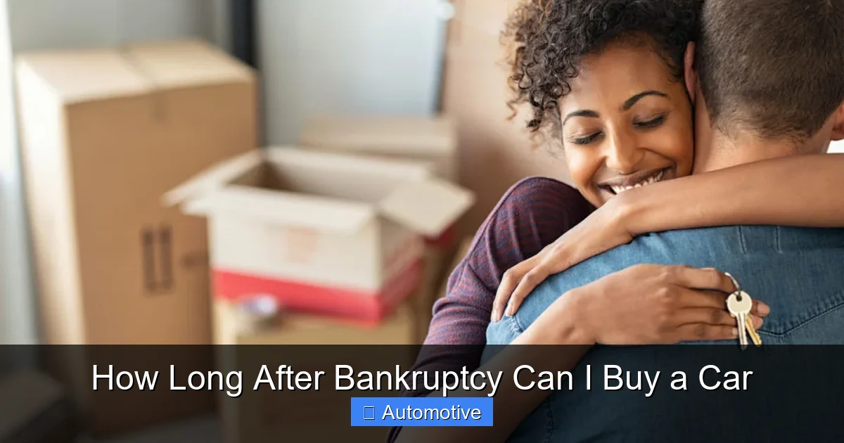 How Long After Bankruptcy Can I Buy a Car