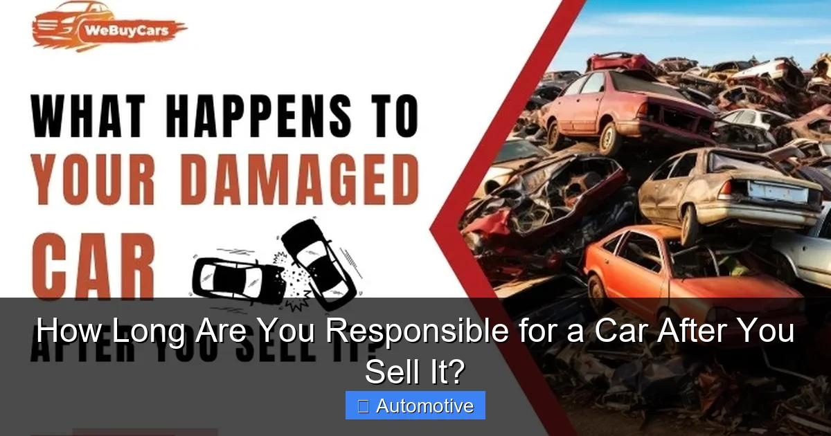 How Long Are You Responsible for a Car After You Sell It?