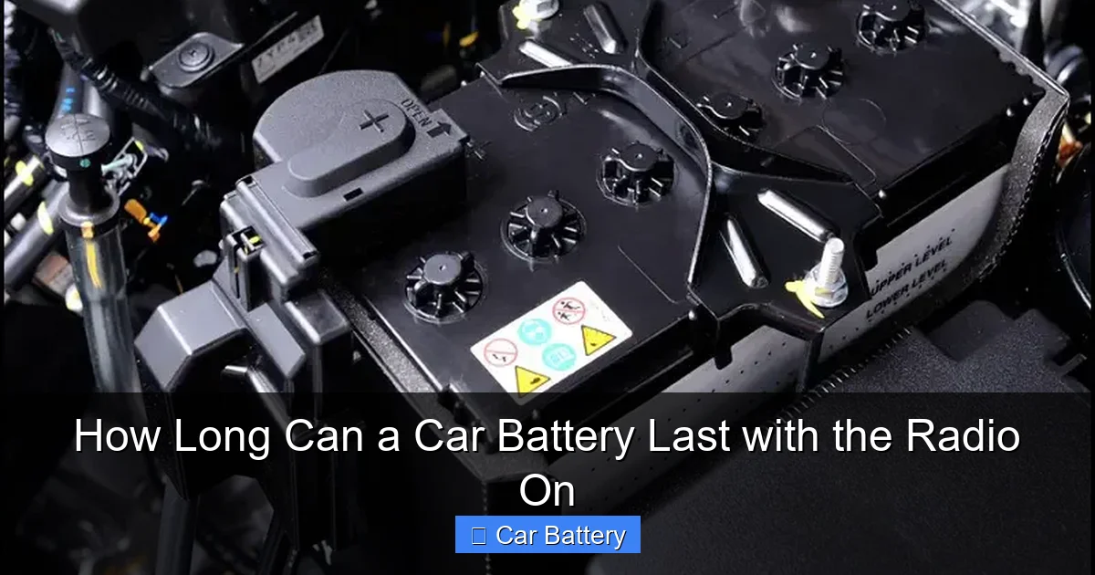 How Long Can a Car Battery Last with the Radio On
