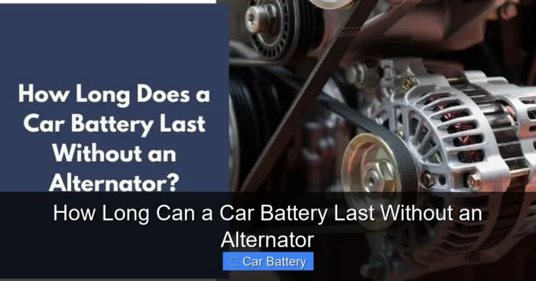 How Long Can a Car Battery Last Without an Alternator