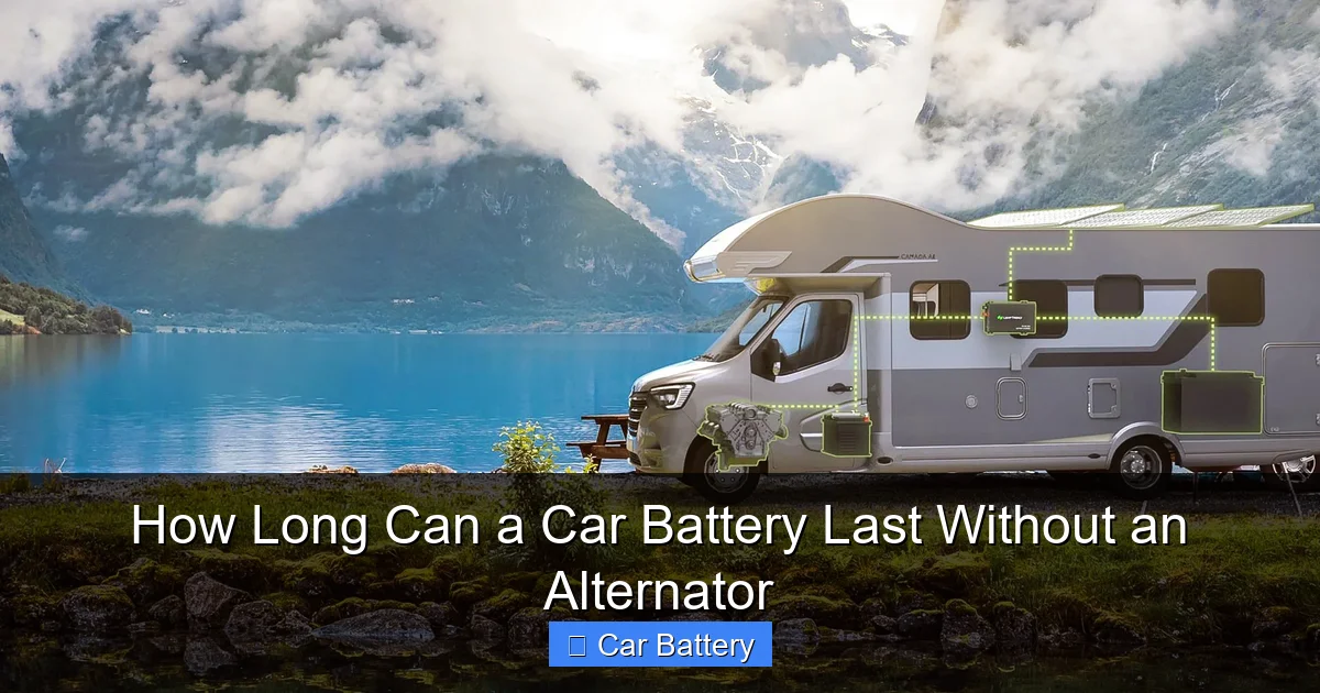 How Long Can a Car Battery Last Without an Alternator