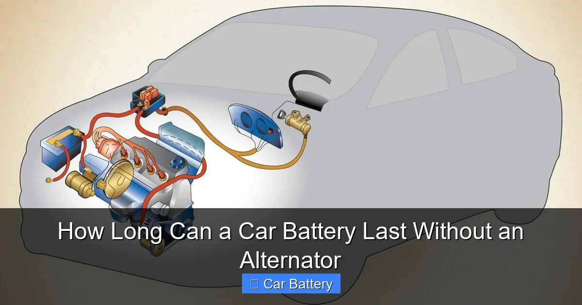 How Long Can a Car Battery Last Without an Alternator