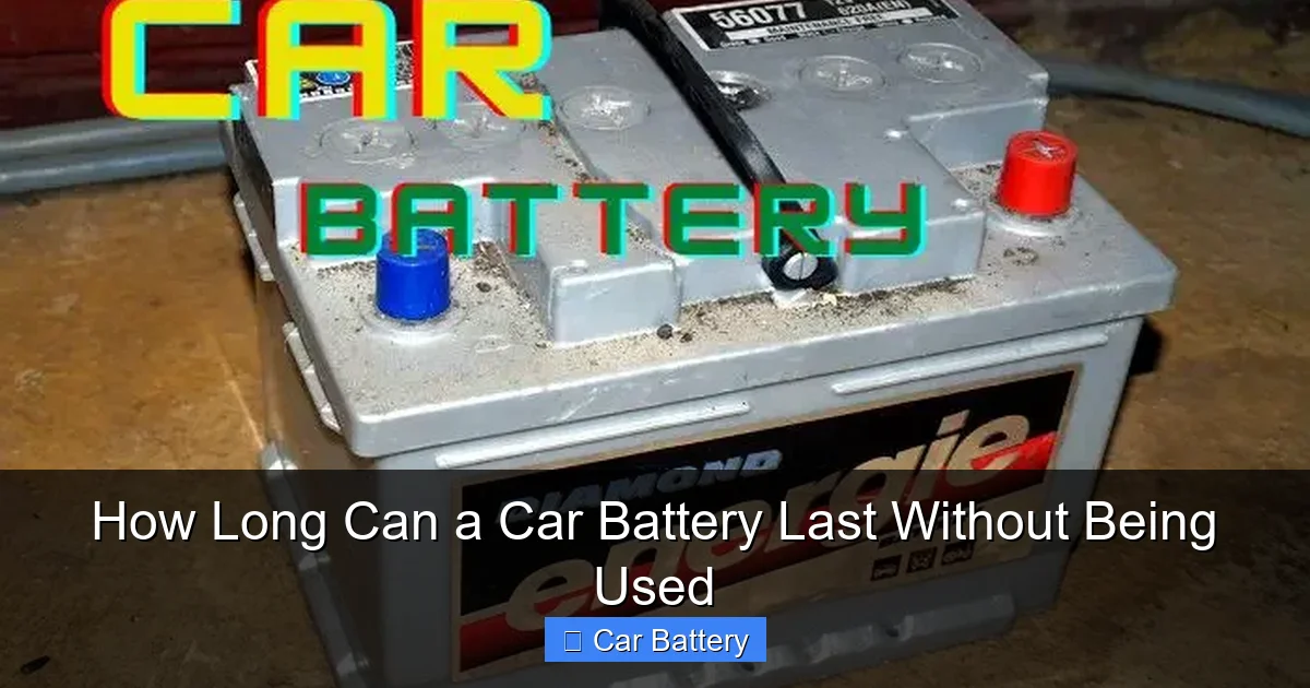 How Long Can a Car Battery Last Without Being Used