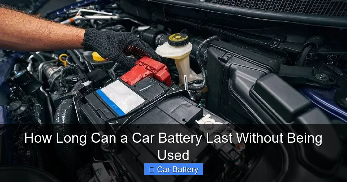 How Long Can a Car Battery Last Without Being Used