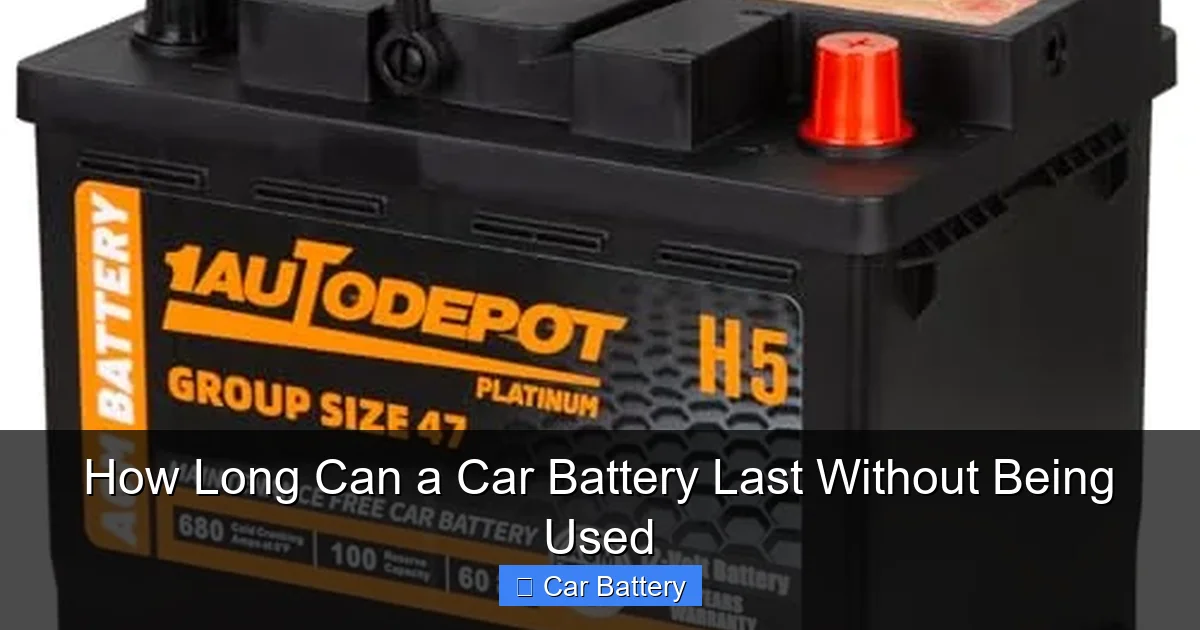 How Long Can a Car Battery Last Without Being Used