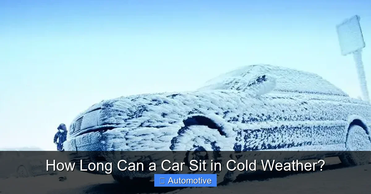 How Long Can a Car Sit in Cold Weather?