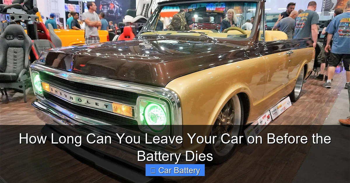 How Long Can You Leave Your Car on Before the Battery Dies