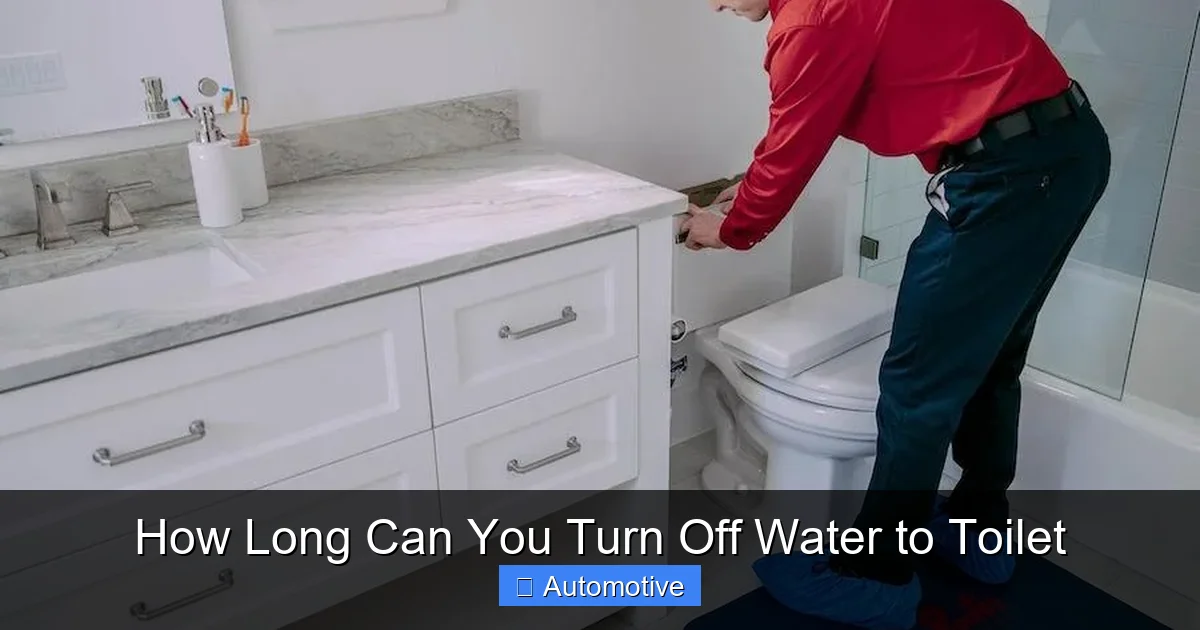 How Long Can You Turn Off Water to Toilet
